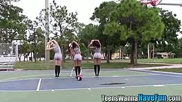 Amateur Lesbians Licking Cunt At Party