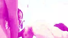 Busty blonde enjoys getting licked