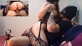 Mexican teen rides big cock homemade