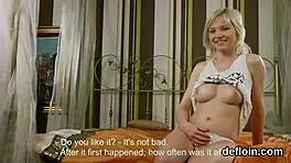 Watch cute cutie spread tight shaved vagina and lose virginity!