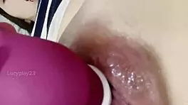 Feeling my big and stiff cock