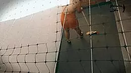 Neighbor videotapes pretty latina niece