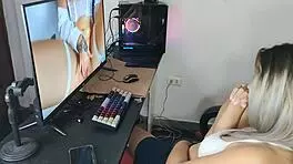 Big cock virgin teenage girl for the first time fucked after caught watching porn