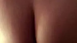 teen assisted from behind in pov