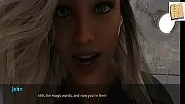 WVM 38 flirts with Harper and Natalie in their flat for erotic fun