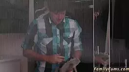 Step Mom And Mother-In-Law Share Boyfriend In Threesome