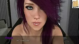 wvm 28 purple haired teen looks hot naked