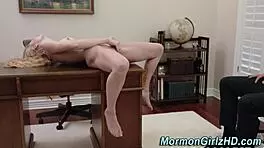 Mormon redhead teen gets fingered in taboo missionary setup