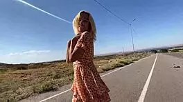 A pretty Asian girl with natural tits is out hiking only to get some.sex