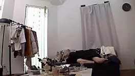 Japanese cabaret girl with killer body rides hard