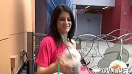 Euro teen girl has hardcore POV fuck