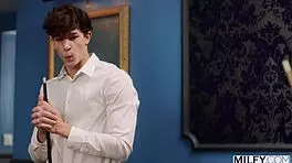 Milfy Venus schools young man in oral sex with cowgirl and doggystyle 😏