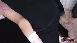 He cant resist cuming in her young 18+ pussy