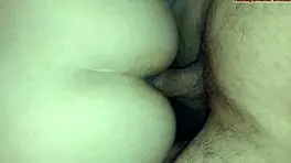 Young stepsister has sex alongside the couch then gets creampied cowgirl position