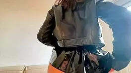 Latina in her early thirties and newly married wife getting good POV ride on large penis