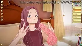 Cute Teen Girl Teased By Pervert In Anime