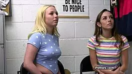 Watch Sluts Gag On Officer's Cock In Office