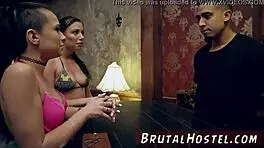 amateur face and brazilian feet punishment with buddies