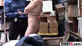 Nubile blonde sweety jacker gets banged in garage