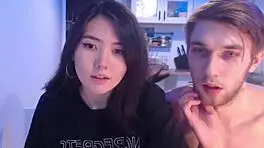 Petite Asian Teen Flashing Tits On Webcam With White Guy?