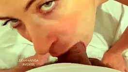 Green-Eyed Girl Delivers Deepthroat Blowjob In Homemade Pov