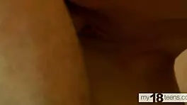 Teen student enjoys a shower with neighbor.