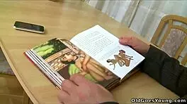 Young Babe Meets Old Boy In Encounter