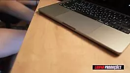 Alice Drumond, the skinny brunette, licks pussy and gets assfucked