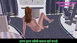 marathi audio 3d cartoon: teen girl fingers ass and pussy on floor 😏