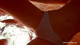 Hot Young Russian Swimmer Melisa Darkowa Enjoys Underwater Pool Activities