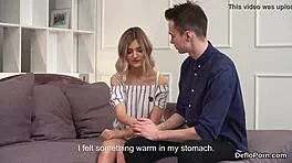 I stretch my slim pussy and lose my virginity