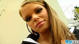 Pure pov doggystyle pov with cute looking girlfriend