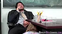 Skinny Teen 18+ Gets Banged In Classroom