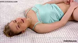 Unmistakable kitten rubs snatch to orgasm