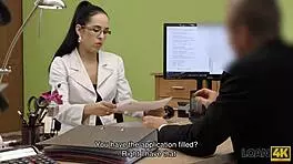 Loan4k: Teen 18+ Sells Pussy to European Boss in Bold Hidden POV Interview.