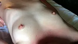 i massage that skinny teen's oiled tits wrong