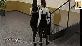 in wvm 104, the head cheerleader zoe gets fucked against a dance pole in this 3d anime porn