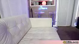 Blue-haired girlfriend blowjob in POV