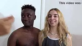 Solo, Solkner – Young blonde amateur Irina Love explores interracial sex for the first time