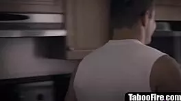 Brother and sister fuck stepsis after getting seduced by their banshee stepmom