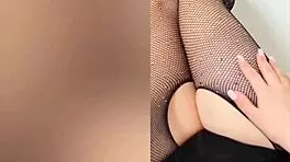 For luxury orgasm, petite beauty has her flat chest and other parts groped by strong hands