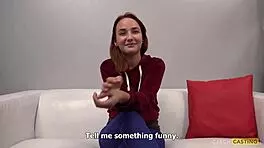 I interview redhead lili sommer for czech casting