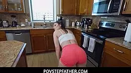 pov stepfather - fitness babe lily lou did her stepdad