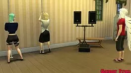 bulma and number 17 fuck jiraiya in hard anal trio