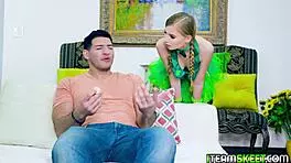 Leprechaun Babe Got Her Mouthful of Cock