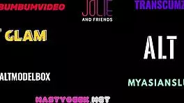 Asian lady appreciates white man's large member