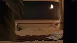 I-I saw this slim Asian babe in erotic costume giving real sex service, cumshot and all!