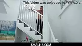 bratty little tease sadie pop gives emotional blowjob to sergeant miles