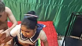 Loving Couple Demonstrates Passionate Moments at Home