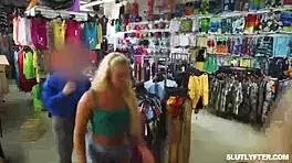 officer deals with sexy teen shoplifter at work